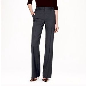 J. Crew gray pinstripe Hutton Trouser dress pant